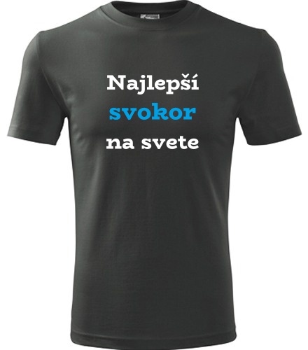 Grafitové tričko najlepší svokor na svete